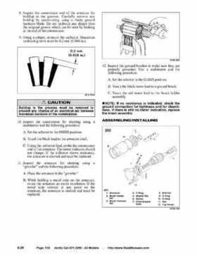 2005 Arctic Cat ATVs factory service and repair manual, Page 516