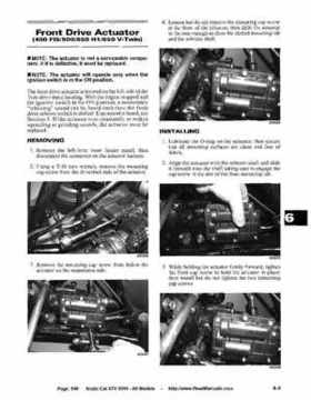 2005 Arctic Cat ATVs factory service and repair manual, Page 546