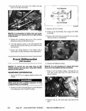 2005 Arctic Cat ATVs factory service and repair manual, Page 547