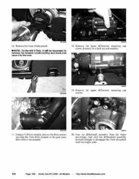 2005 Arctic Cat ATVs factory service and repair manual, Page 549