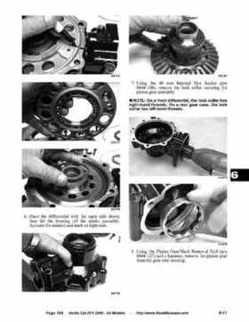 2005 Arctic Cat ATVs factory service and repair manual, Page 554