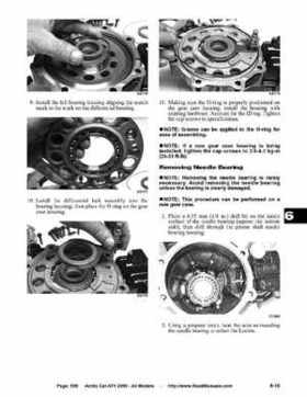 2005 Arctic Cat ATVs factory service and repair manual, Page 558