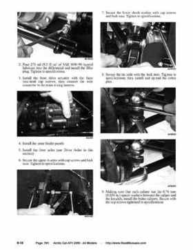 2005 Arctic Cat ATVs factory service and repair manual, Page 561