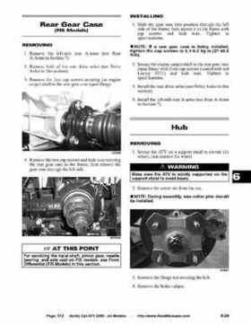 2005 Arctic Cat ATVs factory service and repair manual, Page 572
