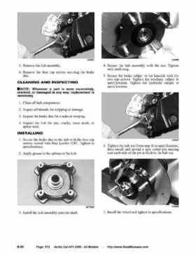 2005 Arctic Cat ATVs factory service and repair manual, Page 573