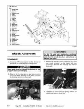 2005 Arctic Cat ATVs factory service and repair manual, Page 583