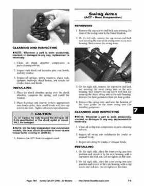 2005 Arctic Cat ATVs factory service and repair manual, Page 584