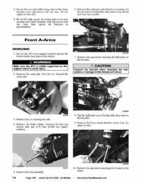 2005 Arctic Cat ATVs factory service and repair manual, Page 585
