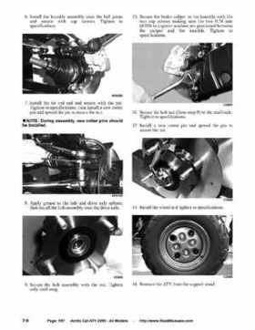 2005 Arctic Cat ATVs factory service and repair manual, Page 587