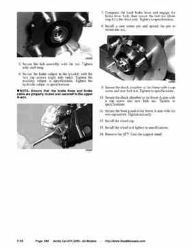 2005 Arctic Cat ATVs factory service and repair manual, Page 589