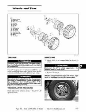 2005 Arctic Cat ATVs factory service and repair manual, Page 590