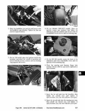 2005 Arctic Cat ATVs factory service and repair manual, Page 598