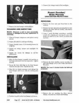 2005 Arctic Cat ATVs factory service and repair manual, Page 617