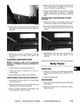 2005 Arctic Cat ATVs factory service and repair manual, Page 624