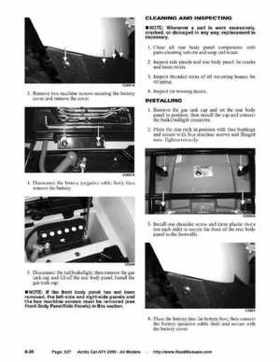 2005 Arctic Cat ATVs factory service and repair manual, Page 627
