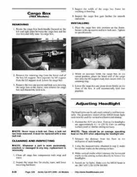 2005 Arctic Cat ATVs factory service and repair manual, Page 629