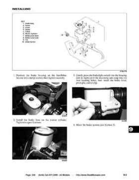 2005 Arctic Cat ATVs factory service and repair manual, Page 636