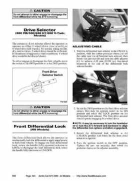 2005 Arctic Cat ATVs factory service and repair manual, Page 641