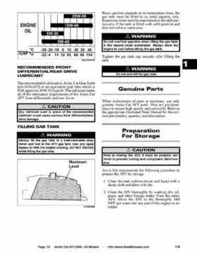 2006 Arctic Cat ATVs factory service and repair manual, Page 10