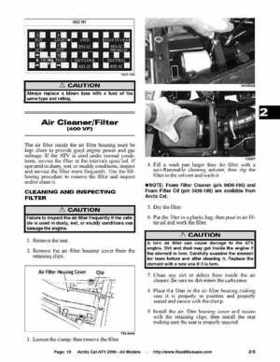2006 Arctic Cat ATVs factory service and repair manual, Page 16