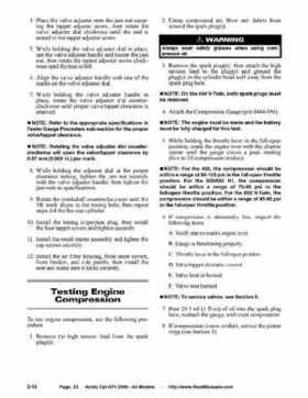 2006 Arctic Cat ATVs factory service and repair manual, Page 23