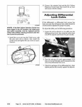 2006 Arctic Cat ATVs factory service and repair manual, Page 43