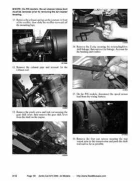 2006 Arctic Cat ATVs factory service and repair manual, Page 55