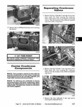 2006 Arctic Cat ATVs factory service and repair manual, Page 70