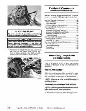 2006 Arctic Cat ATVs factory service and repair manual, Page 73