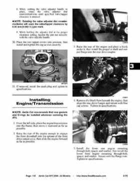 2006 Arctic Cat ATVs factory service and repair manual, Page 118
