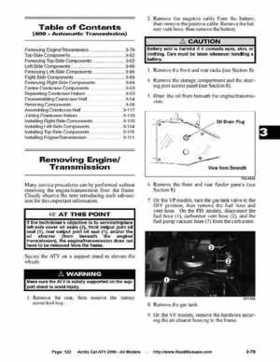 2006 Arctic Cat ATVs factory service and repair manual, Page 122