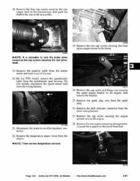 2006 Arctic Cat ATVs factory service and repair manual, Page 124