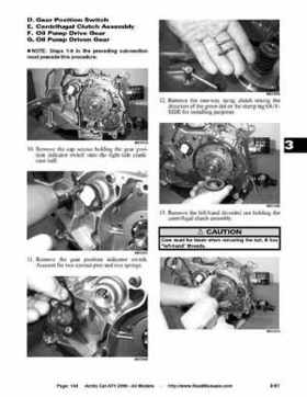 2006 Arctic Cat ATVs factory service and repair manual, Page 134