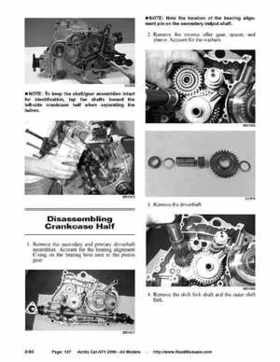 2006 Arctic Cat ATVs factory service and repair manual, Page 137