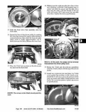 2006 Arctic Cat ATVs factory service and repair manual, Page 166