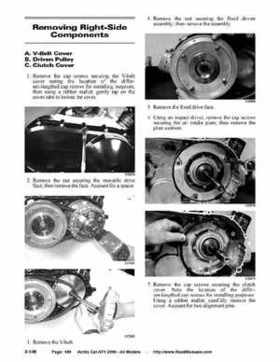 2006 Arctic Cat ATVs factory service and repair manual, Page 189