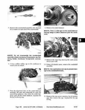 2006 Arctic Cat ATVs factory service and repair manual, Page 194
