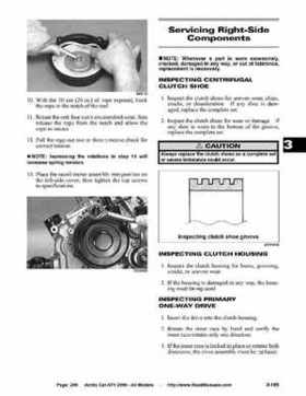 2006 Arctic Cat ATVs factory service and repair manual, Page 208