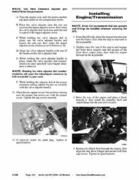 2006 Arctic Cat ATVs factory service and repair manual, Page 231