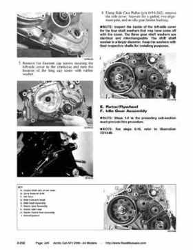 2006 Arctic Cat ATVs factory service and repair manual, Page 245