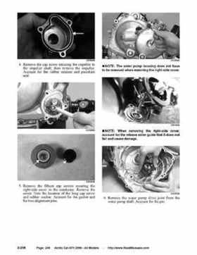 2006 Arctic Cat ATVs factory service and repair manual, Page 249