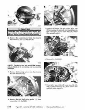 2006 Arctic Cat ATVs factory service and repair manual, Page 321
