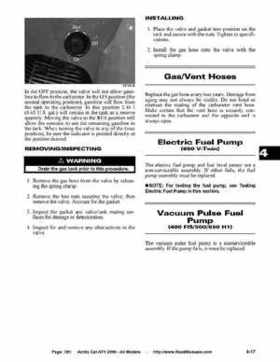 2006 Arctic Cat ATVs factory service and repair manual, Page 381