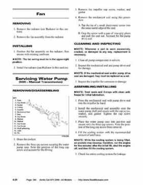 2006 Arctic Cat ATVs factory service and repair manual, Page 390