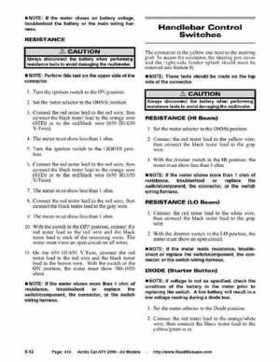 2006 Arctic Cat ATVs factory service and repair manual, Page 410