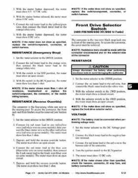 2006 Arctic Cat ATVs factory service and repair manual, Page 411