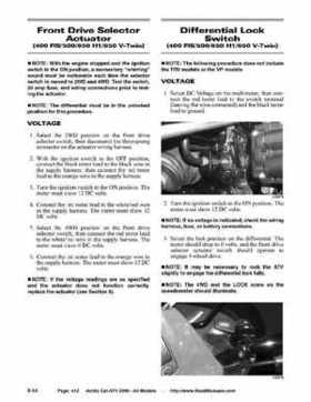 2006 Arctic Cat ATVs factory service and repair manual, Page 412