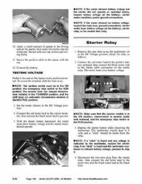 2006 Arctic Cat ATVs factory service and repair manual, Page 420