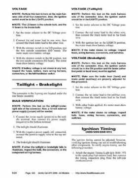 2006 Arctic Cat ATVs factory service and repair manual, Page 422