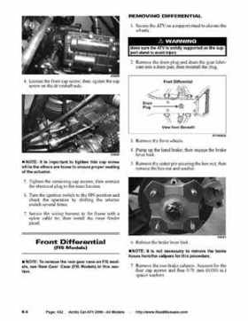 2006 Arctic Cat ATVs factory service and repair manual, Page 432